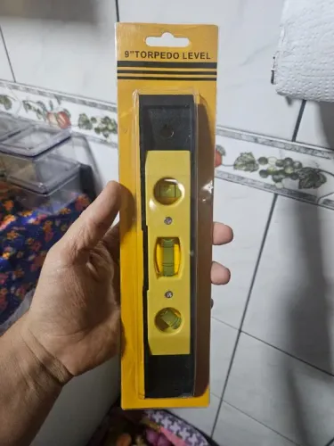 Nível 3 Bolhas 23cm Magnético com Imã Super Leve - Nivel de mão Obra construção