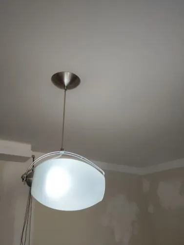 Luminária vidro  decorativa suporte metálico 