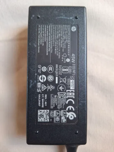 Fonte carregador Notebook HP 45W funcionando perfeitamente!!