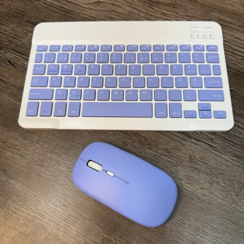 Kit Teclado e Mouse Sem Fio bluetooth - Novo