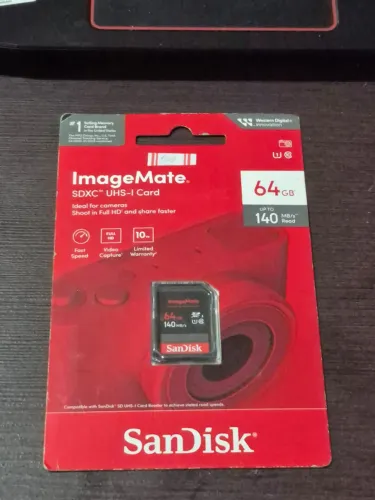 Cartão de memória SD 64GB