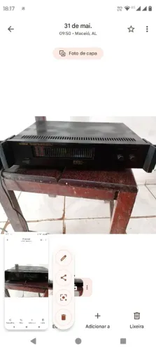 Amplificador nachivilee 2200 bem conservado 