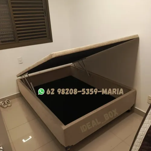 BOX BAÚ CASAL INTEIRO 138*188, COM DESIGN MODERNO E SOFISTICADO.