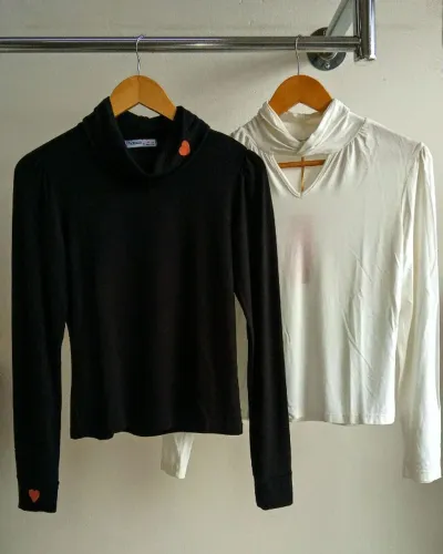 blusa manga longa malha moletinho