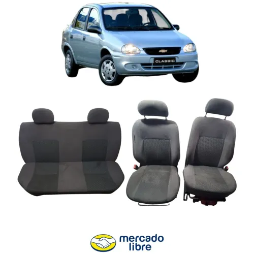 Jogo De Banco Corsa Classic Dianteiro E Traseiro Ambos Lados