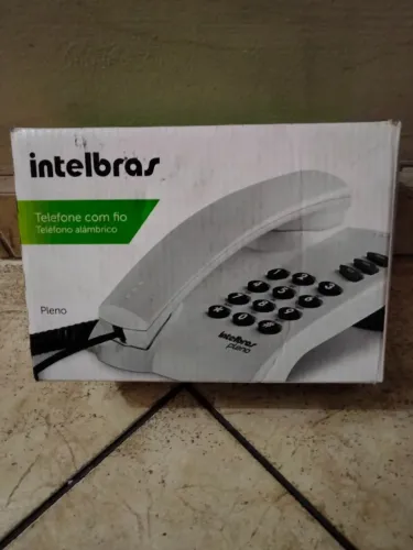 Telefone com fio da Intelbras pleno Novo na caixa sem uso