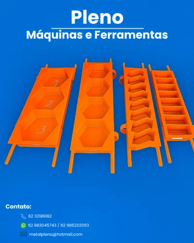 Formas para mesa vibratória