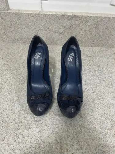 Sapato Alto Azul Escuro SEISB