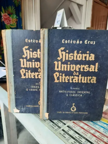 Livros História Universal da Literatura 2 volumes de 1936 **leia a descrição**