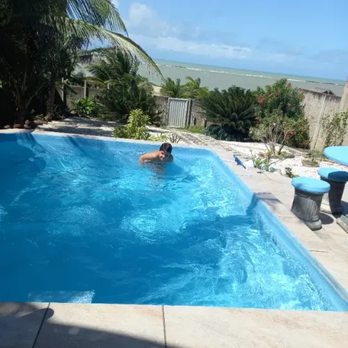 Casa linda a beira mar, lote com 1.200m2 e 314m2 de construção, entre Natal e João Pessoa 