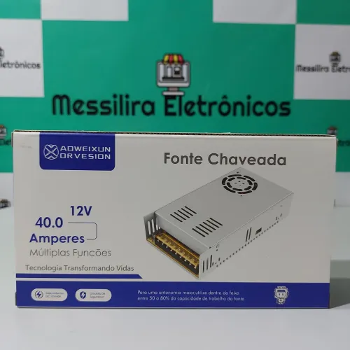 Fonte Chaveada 12V 40A - ADWEIXUN ORVESION