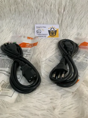 Cabo De Força Para PC E Monitor Novo Imperdível!
