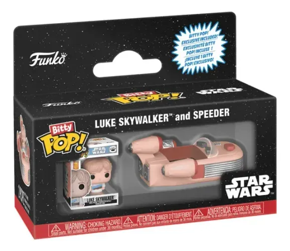 Funko Bitty Pop! Star Wars Luke Skywalker And Speeder