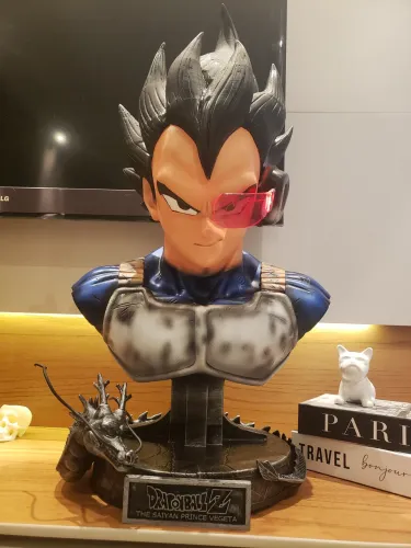 Busto Vegeta DragonBall Z action figure escala 1/1 impressão 3D