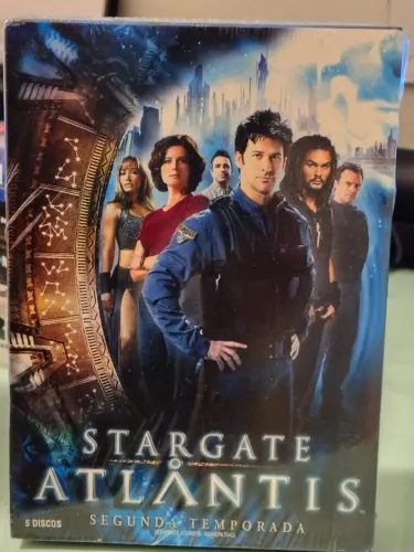 Box C/ 5 Dvds Stargate Atlantis - Segunda Temporada - Original lacrado. Nacional.