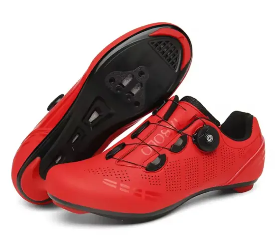 Sapatilha de Ciclismo Vermelho ou preto - Tamanho 41 Brasil