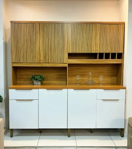 ?Seu Lar Mais Charmoso: Cozinha Concord com Acabamento Ripado Em 3d Na Madeira?