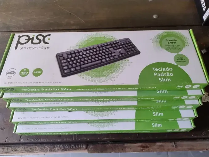 KIT 05 TECLADOS USB PISC