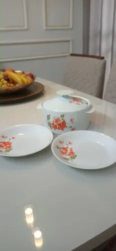 Sopeira e prato porcelana Medaillon Renner