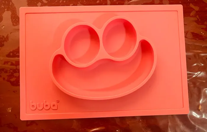 Jogo Americano Com Pratinho Silicone Buba Rosa