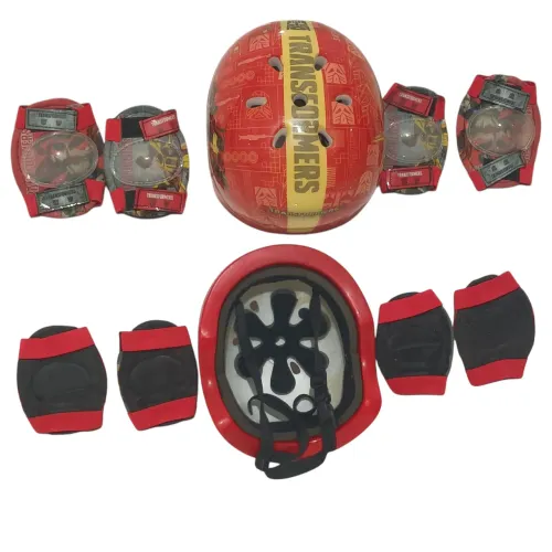 Kit de proteção Transformers para Ciclismo infantil transformers
