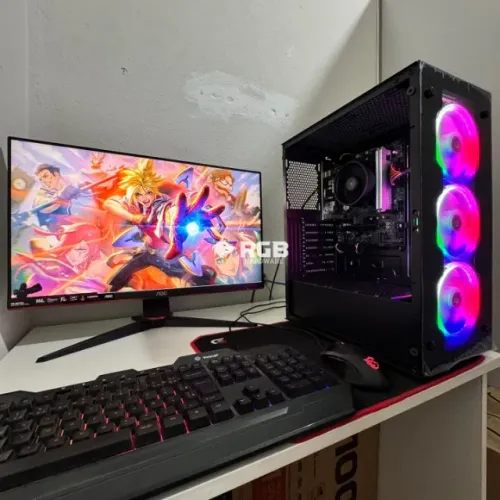 PC Gamer COMPLETO RYZEN 5 + RX VEGA+ 1 ano de garantia e em até 12x