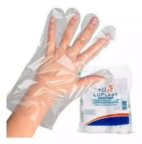 Luvas plásticas Transparentes - CX 5000 unidades