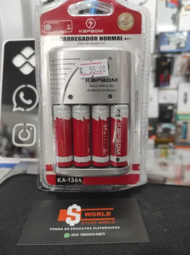 Carregador para pilha - Store World 