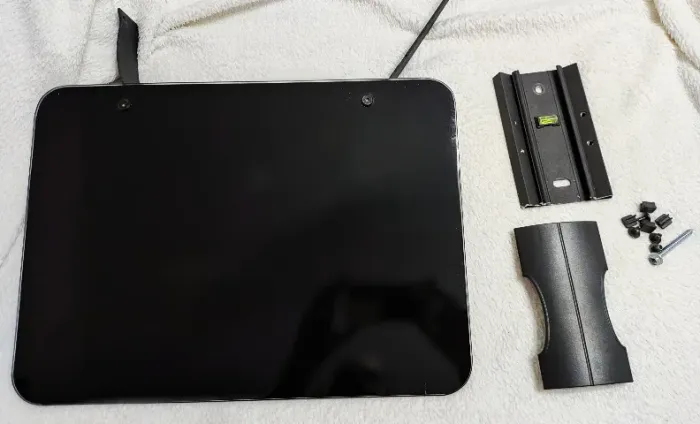 Suporte para TV de Parede com Prateleira de Vidro