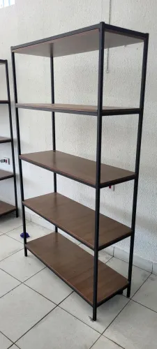 PRATILEIRA FERRO COM MDF