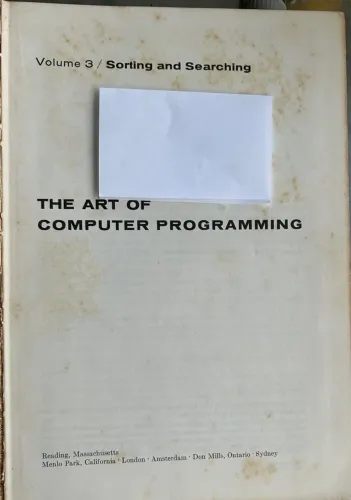 The Art of Computer Programming, Volume 3