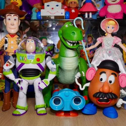 BONECO TOY STORY OLHO VIVO LENNY BINOCULOS TAMANHO REAL DISNEY ON ICE