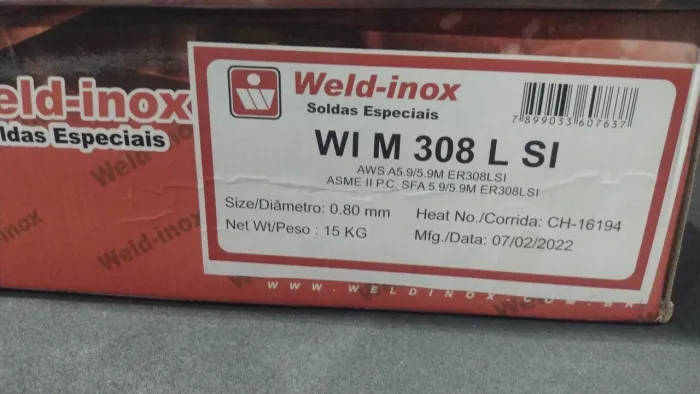 Rolo de Arame Solda MiG Inox 0.8mm