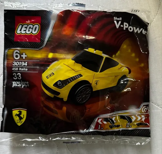 Lego Ferrari Shell 458 Itália edição 2012 , lacrado modelo 30194