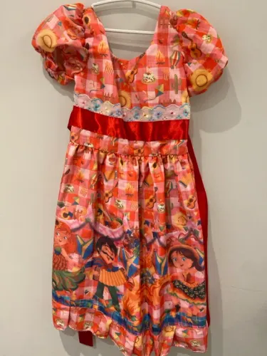 Vestido Infantil Festa Junina Tamanho 6 anos 