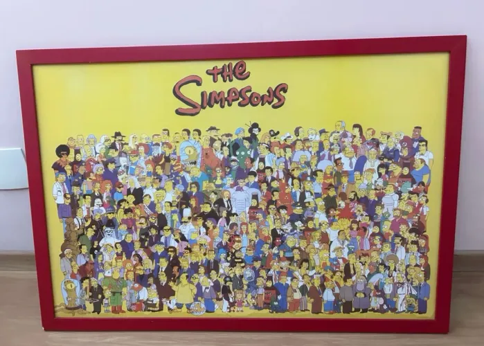 Quadro grande de 1 metro - The Simpsons completo