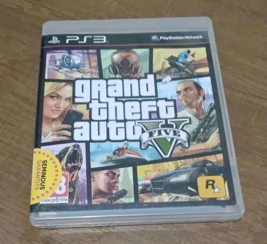 ? GTA V para PlayStation 3 Original com Manual e Mapa - R$ 50