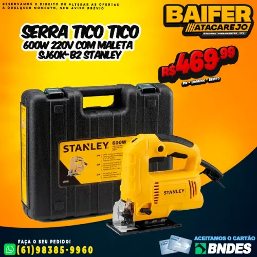 Serra Tico Tico 600W 220v Com Maleta SJ60K-B2 Stanley