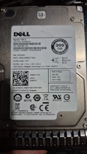 Disco rigido Hd Sas Dell 300gb 2.5 15k 6gbs 0h8dvc