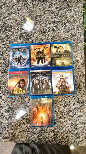 Lote com 7 filmes Blu-ray 
