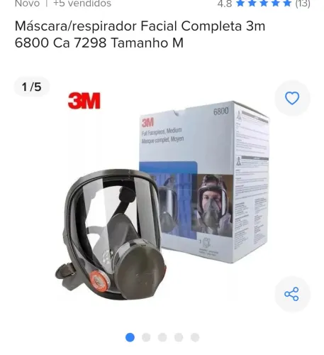 Vendo respirador, máscara facial novo.