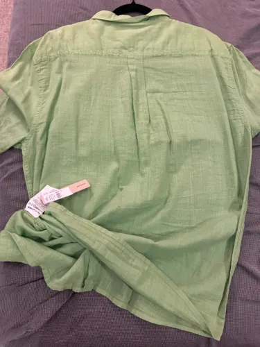Camisa Osklen Original Verde Claro Texture - GG/XL - Nova com Etiqueta