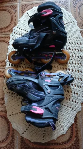 Patins Abec Led Rosa