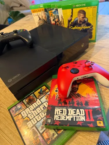 Vídeo game Xbox One + jogos