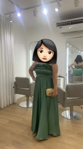 Vestido Longo Verde Acetinado - LeMoulin