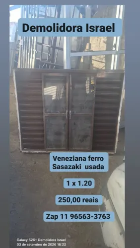 Janela ferro usada