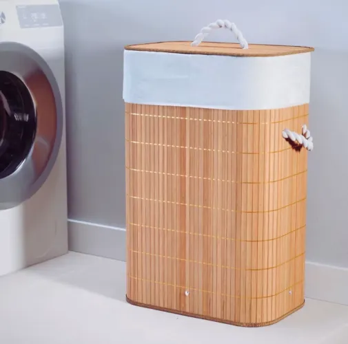 Cesto para roupas em Bambu