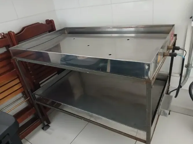 Marmiteiro Elétrico Duplo, Inox, para até 50 marmitas, 100cm x 60cm, 220V