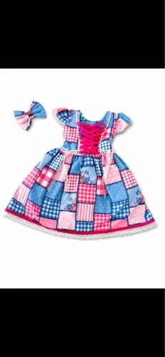 Vestido de São João infantil 