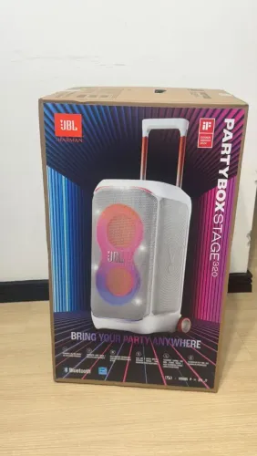 Caixa de som JBL partybox 320 branca - nova